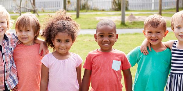 group of young children